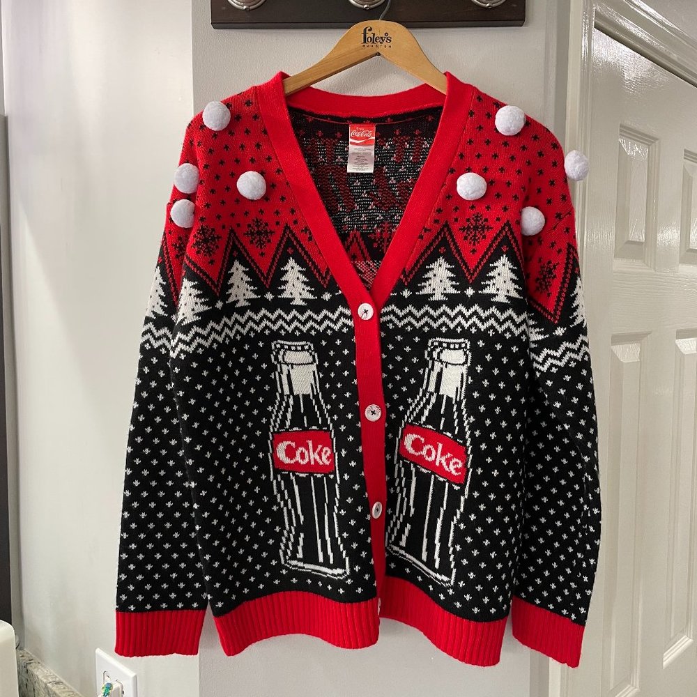 CocaCola Bear Christmas Sweater